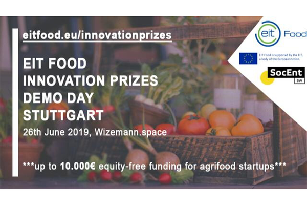 Flyer für den EIT Food Innovation Prizes Demo Day in Stuttgart.