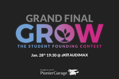 Key Visual zum GROW Finale 2026 am 28. Januar 2026 in Karlsruhe.