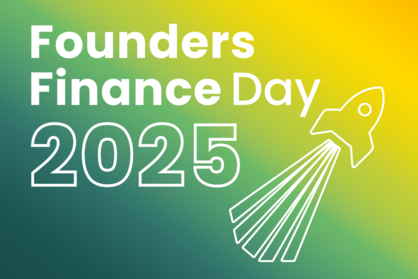 Key Visual für die ganztägige Veranstaltung Founders Finance Day 2025 in der farm in Konstanz.