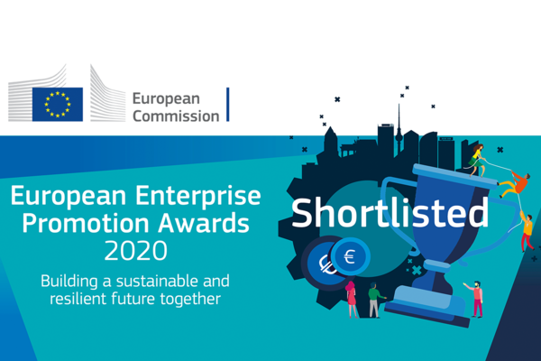 Auszeichnung als Finalist beim European Enterprise Promotion Award.