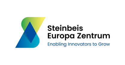 Das Logo von Steinbeis Europa Zentrum. Text: Steinbeis Europa Zentrum Enabling Innovators to Grow.