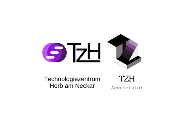 Die Logos des Technologienzentrum Horb am Neckar sowie des zugehörigen Accelerators.