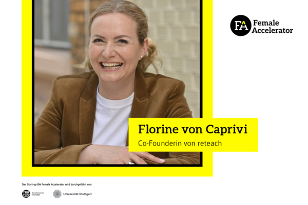 Florine von Caprivi - Gründerin reteach