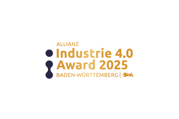 Logo Wettbewerb Allianz Industrie 4.0 Award Baden-Württemberg 2025.