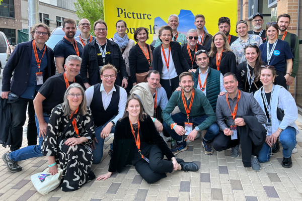 Gruppenfoto der Delegation nach Austin mit Start-ups aus THE LÄND im März 2024. 