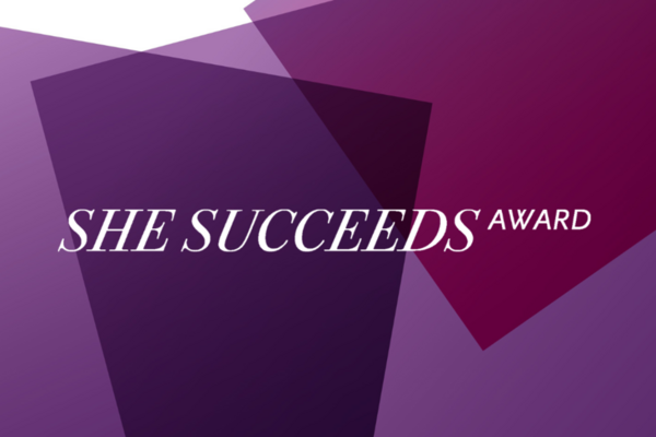 Key Visual für den she succeeds award 2025. Bildrechte: VdU.