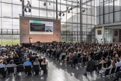 Aufnahme von einem Vortrag im Rahmen des 11. KONGRESS BW im Jahr 2022. Bildquelle: Stefan Longin.