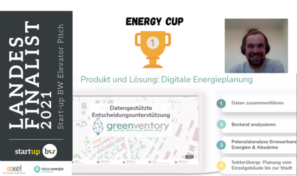Screenshot Siegerfoto Gründer von Greenventory GmbH beim Energy Cup.