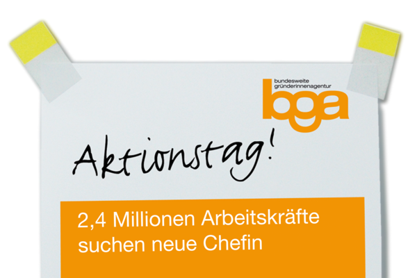 Banner zum Aktionstag "Nachfolge ist weiblich".