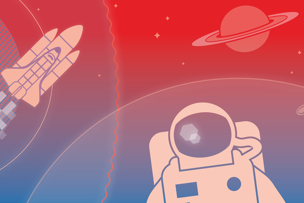 Key Visual Coachingprogramm Developer Boost mit unterschiedlichen Games-Illustrationen. Bildquelle: Ingo Juergens.