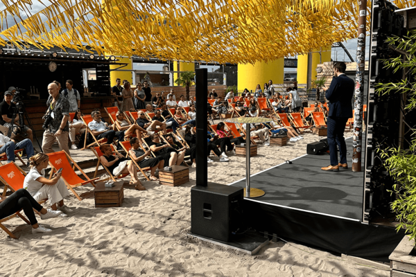 Fotoaufnahme Main Stage Start-up BW Night 2023.