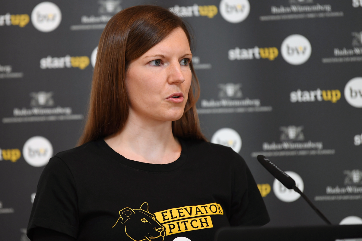 Kerstin Flieger - Projektleiterin Start-up BW Elevator Pitch.