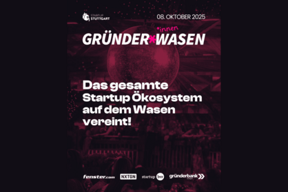 Key Visual Gründerwasen vom Startup Stuttgart e.V. am 8. Oktober 2025. Bildrechte: Startup Stuttgart e.V..
