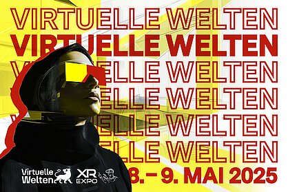 Key Visual Metaverse-Kongress 2025, ausgerichtet vom Wirtschaftsministerium Baden-Württemberg und dem Virtual Dimension Center - Kompetenzzentrum Virtuelle Realität und Kooperatives Engineering w. V. (VDC).