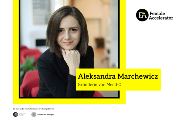 Aleksandra Marchewicz. Gründerin von Mend-O.